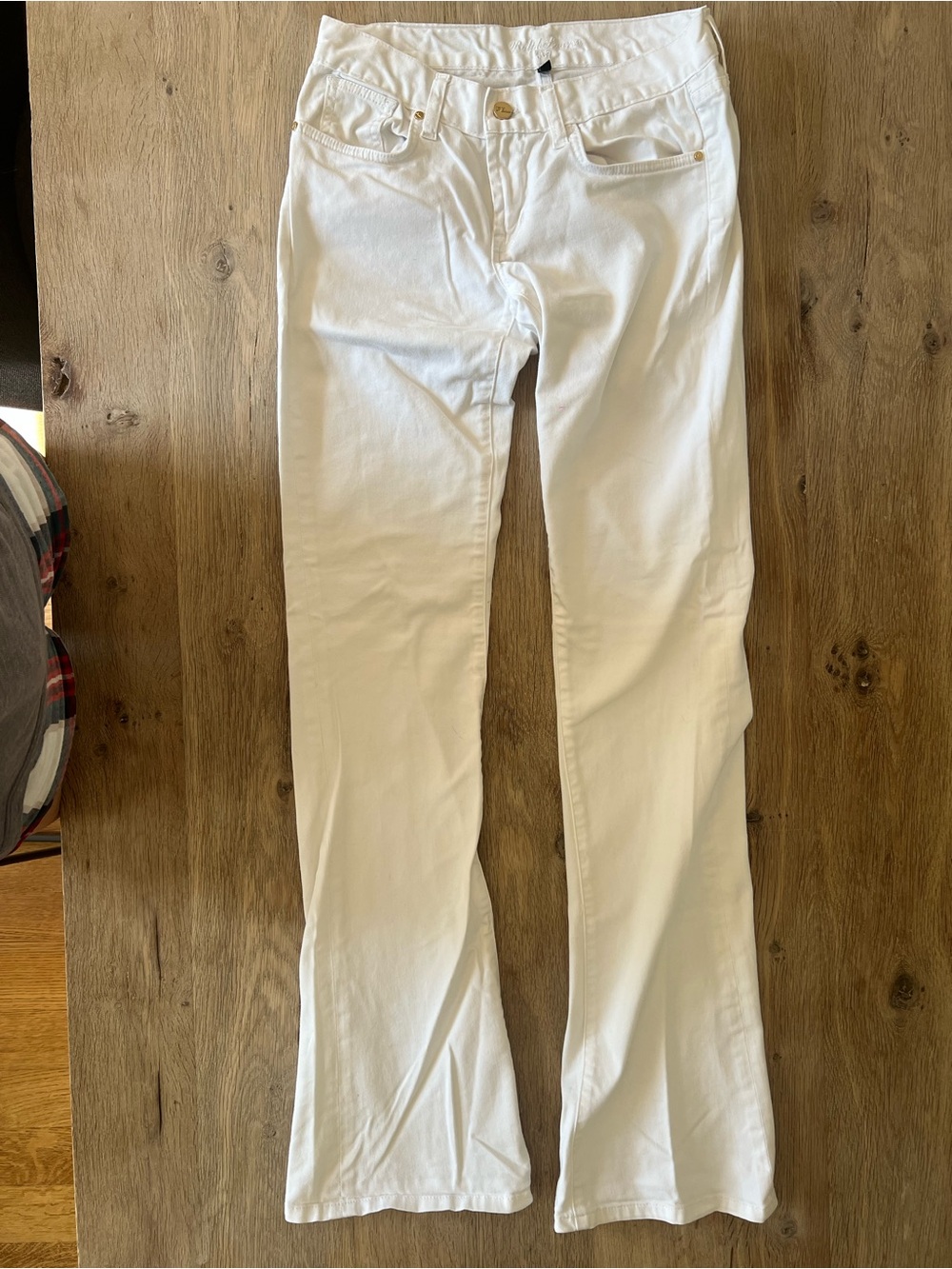 Vintage Ralph Lauren Showroom Sample White Bootcut Jeans Size 27